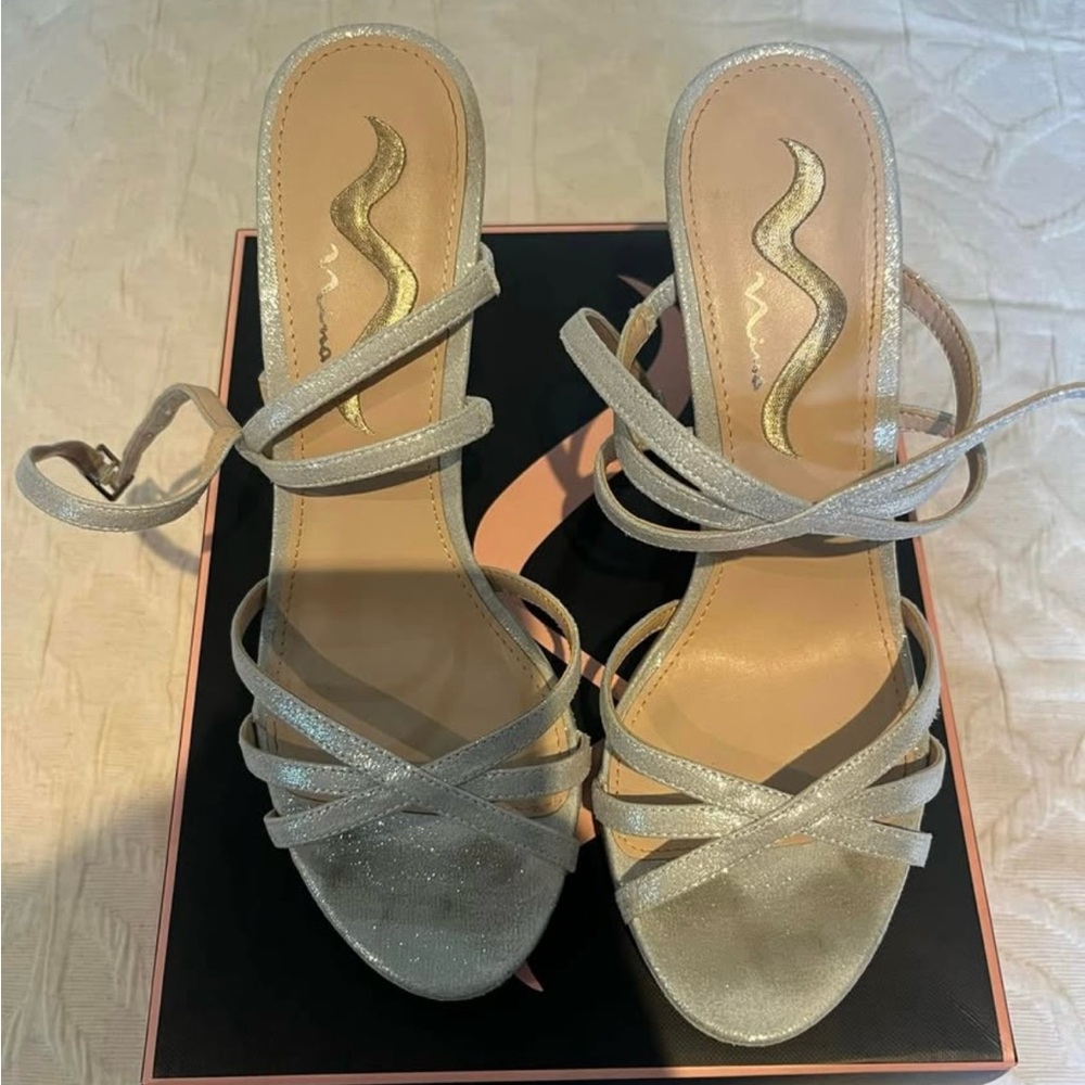 Nina Silver High Heel Shoes
